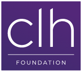 CLH Foundation in white text on purple background